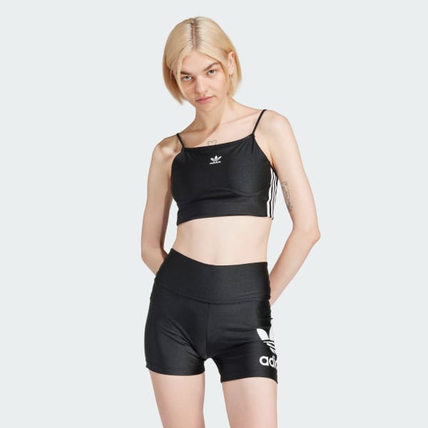 Negro Top Deportivo 3 Rayas