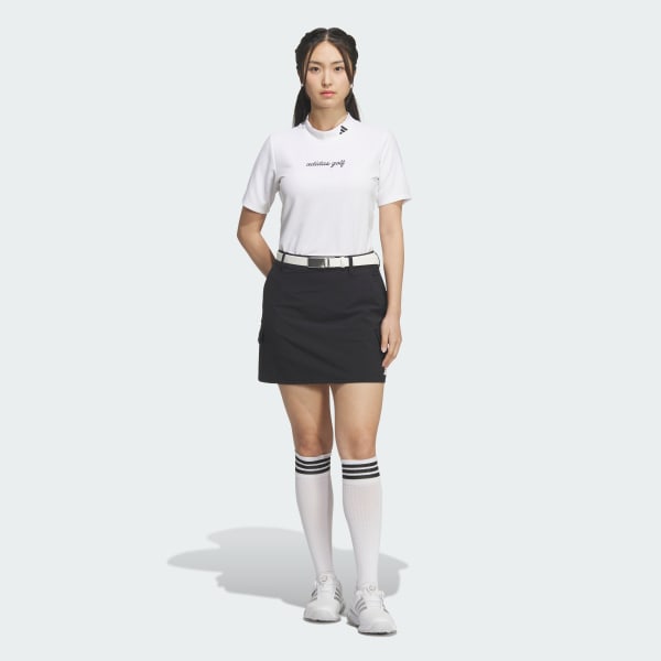 ホワイト クライマクール モックネック 半袖シャツ