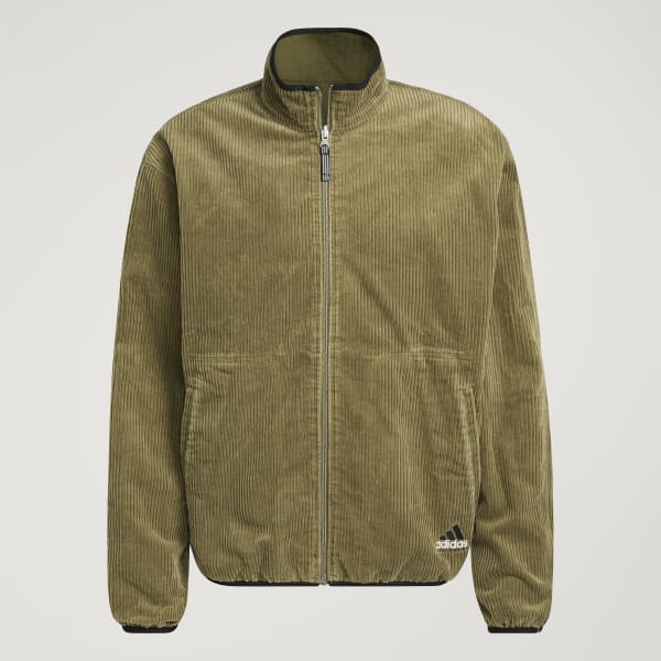 ADIDAS EQUIPMENT REVERSIBLE CORDUROY JACKET - Green | Free