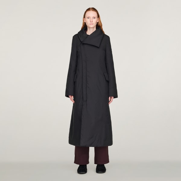 Black W PADDED N COAT