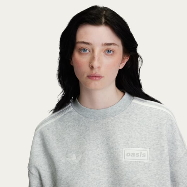 adidas TOUR OVERSIZED CREW - Szary | adidas Poland