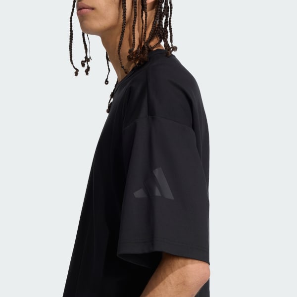 adidasトス adidas Soft Lux Tee - Black | Free Shipping with adiClub | adidas US