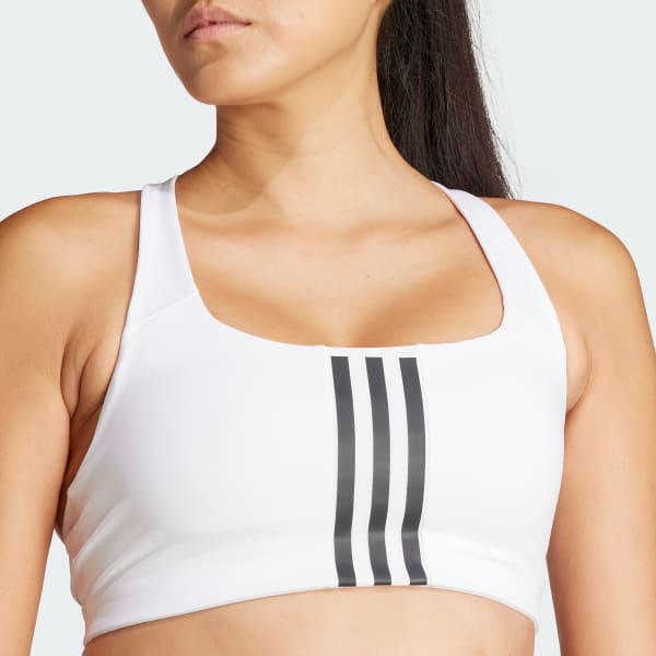 adidas Performance Powerimpact Training Medium Support Logo Bra – bras –  shop at Booztlet