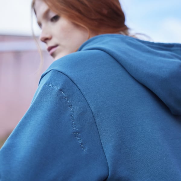 Blue 프렌치 테리 후디