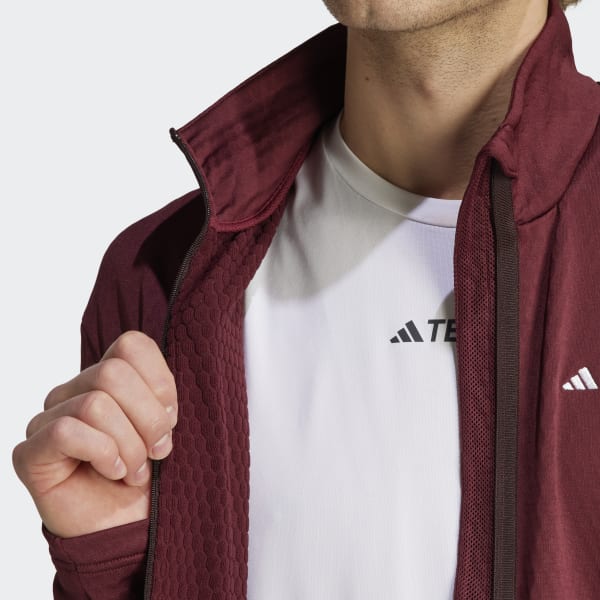 Maroon and black adidas sales jacket