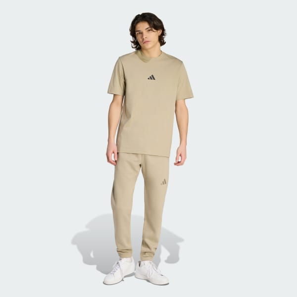 Brown Essentials Small Logo Single Jersey Tee