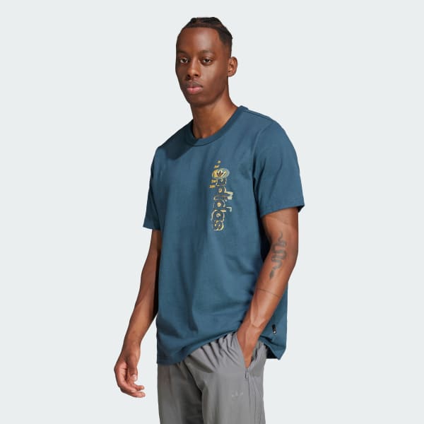 Turquesa Playera adidas Originals 90s Estampada