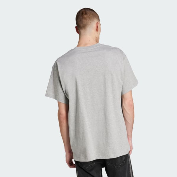 Grey Trefoil Essentials Oversized Tee