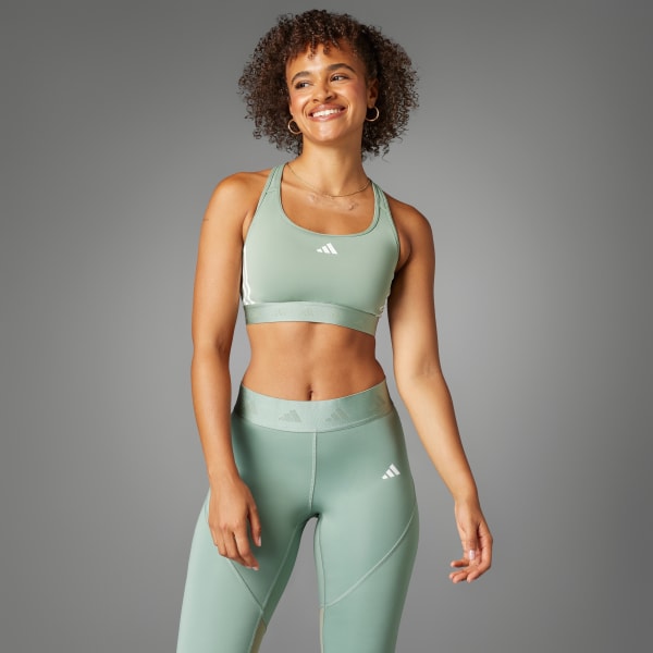 Verde Top Treino Suporte Médio Powerreact Hyperglam