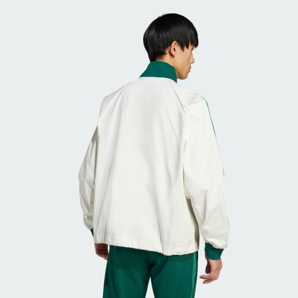 Blanco Chaqueta Cierre Corto