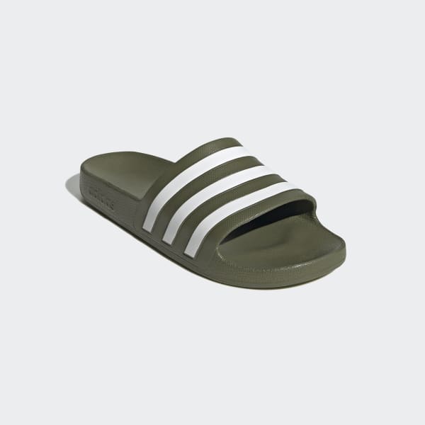 Green Adilette Aqua Slides