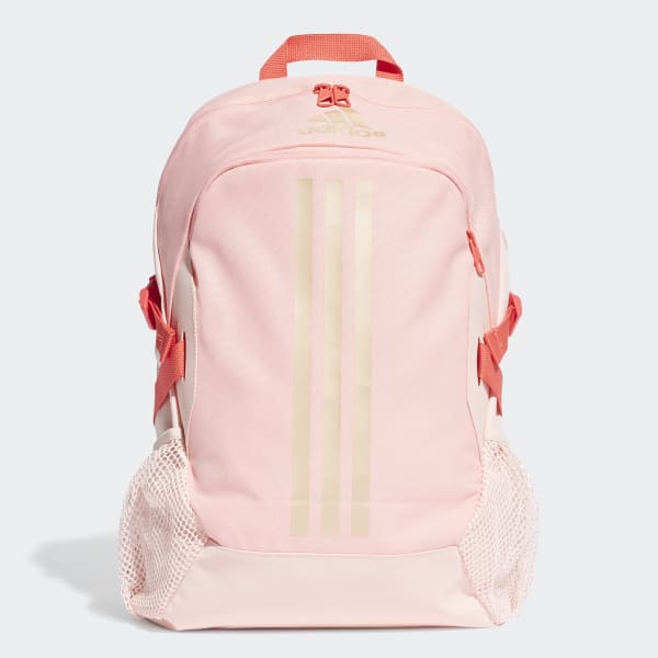 adidas grey and pink backpack