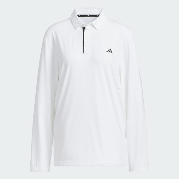White ULTIMATE365 TOUR LONG SLEEVE POLO SHIRT
