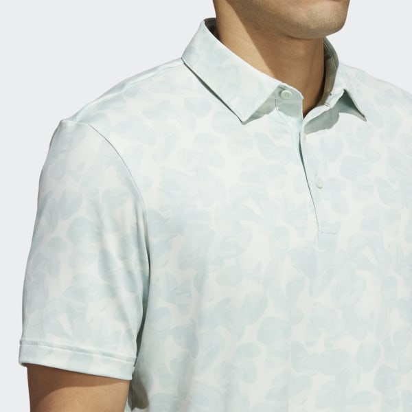 Gronn Prisma-Print Poloskjorte ZR010