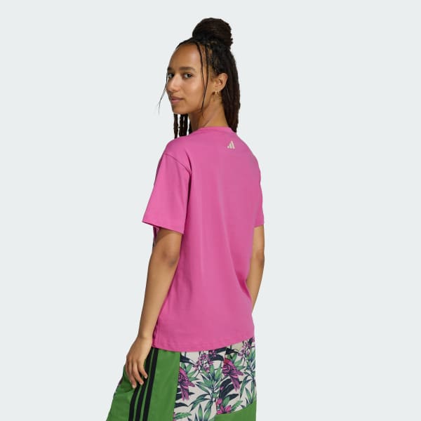 Rosa CAMISETA ESTAMPADA adidas X FARM RIO