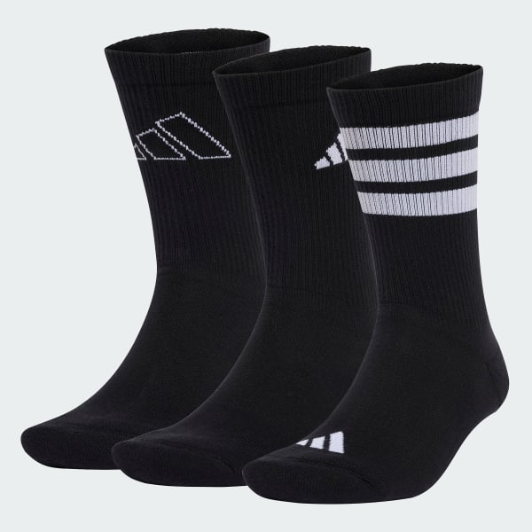 Negro Calcetines Logo 3 Pares