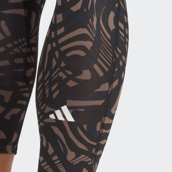 Negro Mallas 7/8 Yoga Essentials Printed