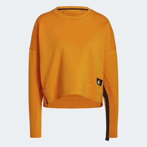 Orange adidas Sportswear Mission Victory Crew sweatshirt CV033