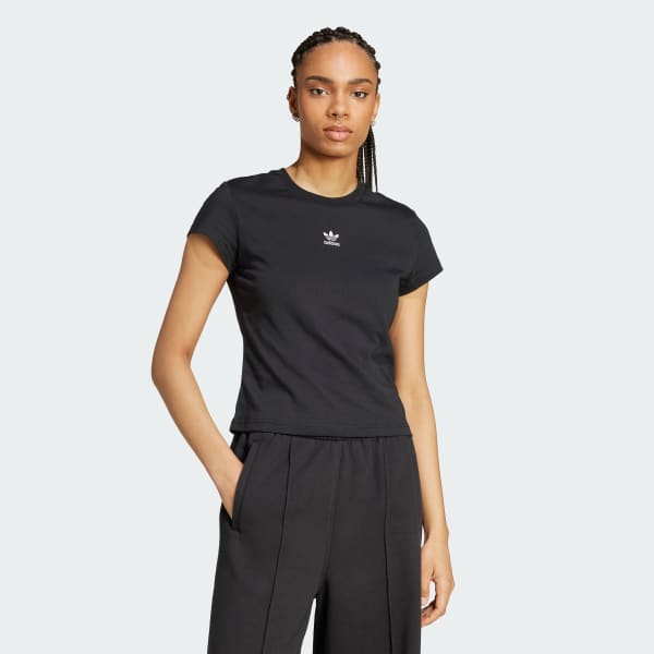 Zwart Essentials Slim-fit T-shirt