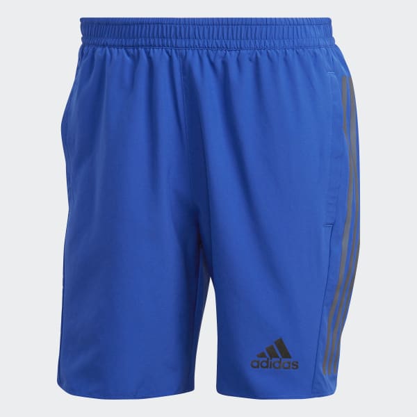 Blue Run Icon Full Reflective 3-Stripes Shorts