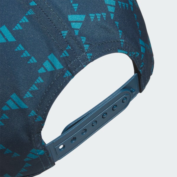 Turquoise Tour 3-Stripes Printed Golf Cap