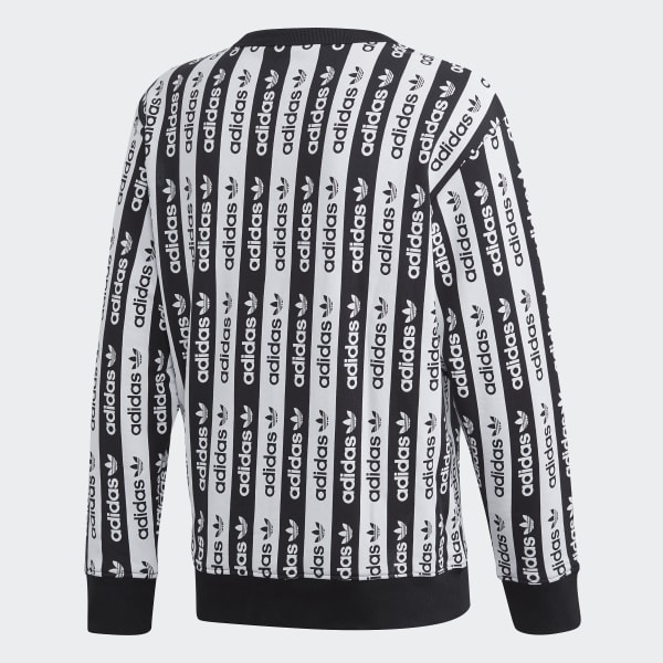 black and white adidas pullover