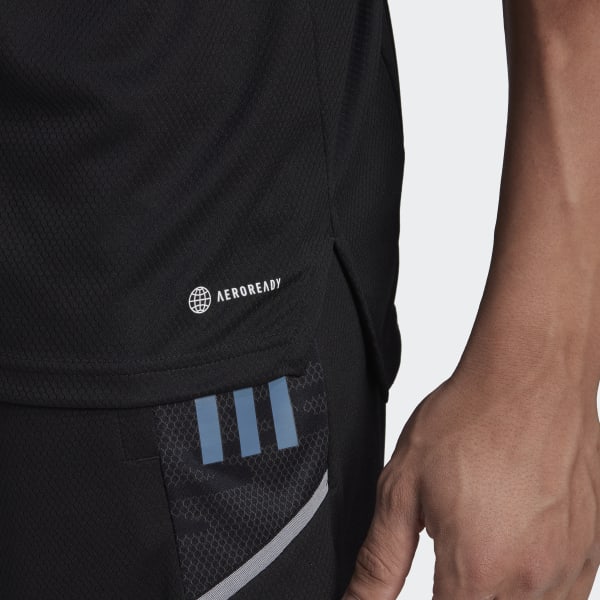 Preto T-shirt Performance dos All Blacks QB060
