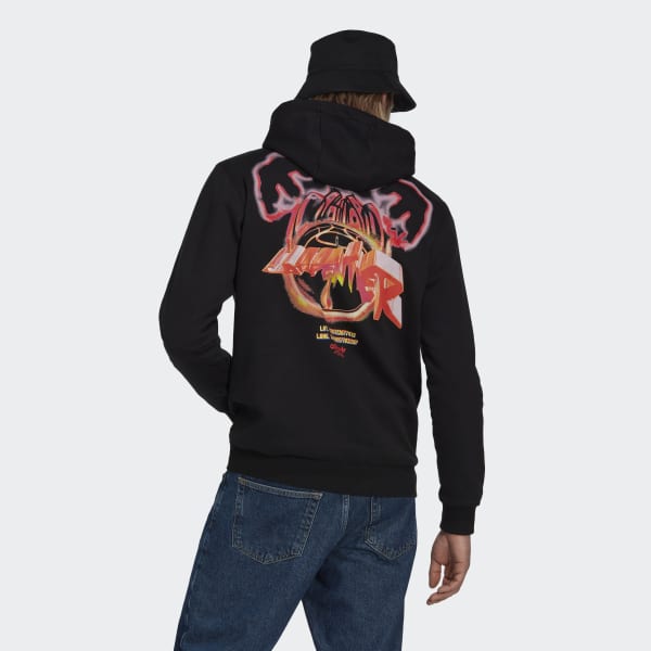 cerná Mikina adidas x Paris Basketball EKH19