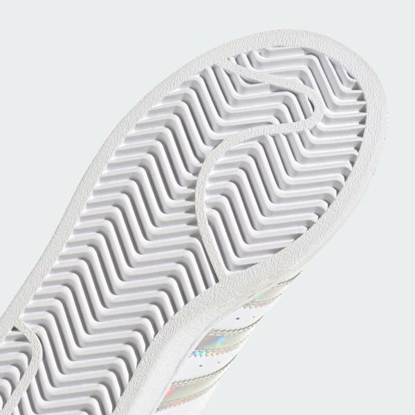 Adidas superstar white metallic hot sale silver kinder