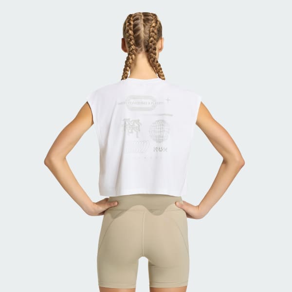 สีขาว เสื้อกล้าม adi365 adidas Runners