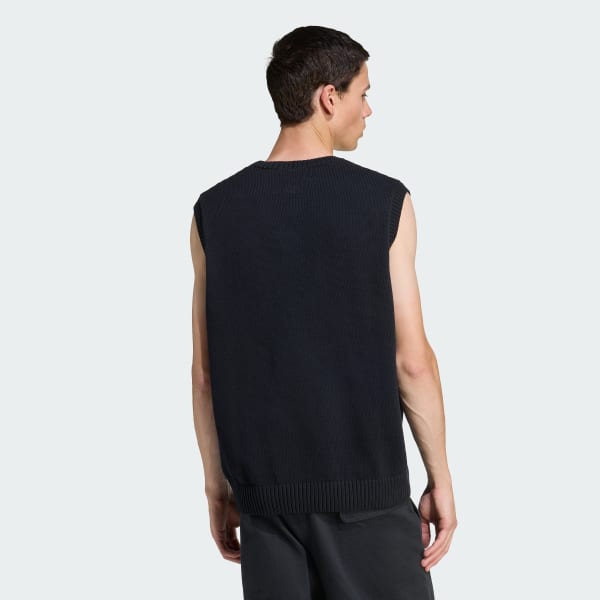 Preto Colete de Malha Premium Essentials