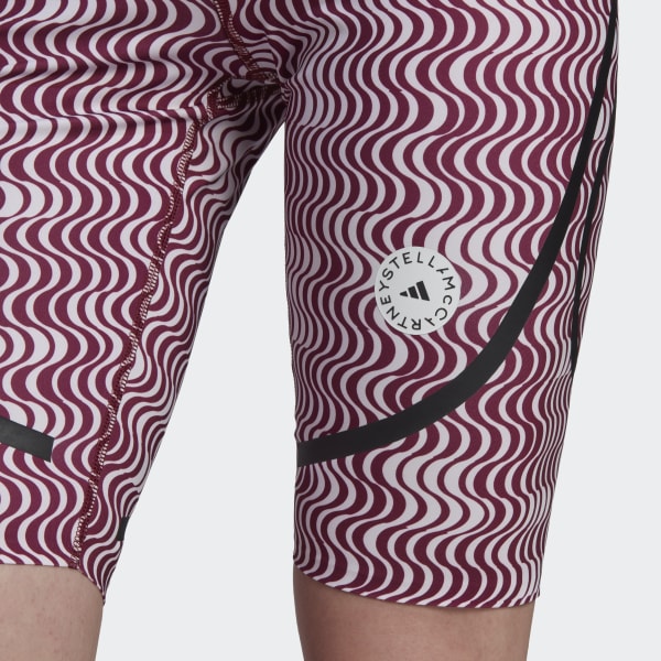 Hvit adidas by Stella McCartney TruePurpose Printed Cycling Tights