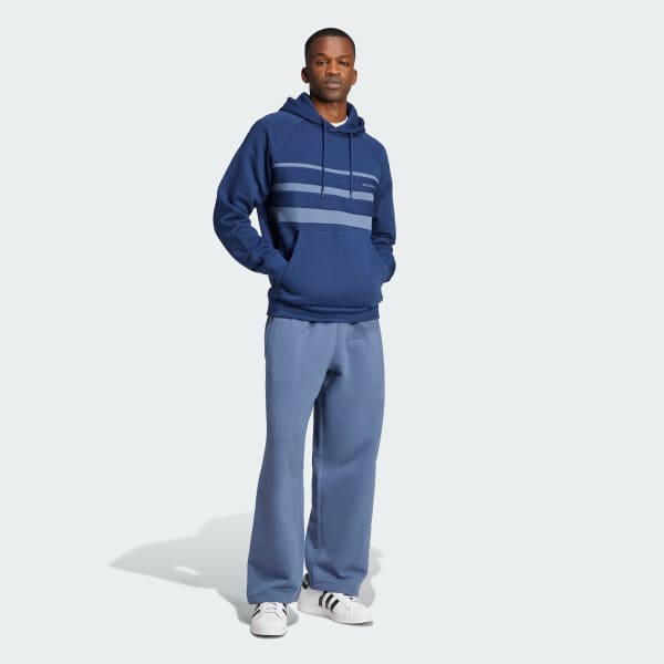Bleu Sweat-shirt à capuche The First