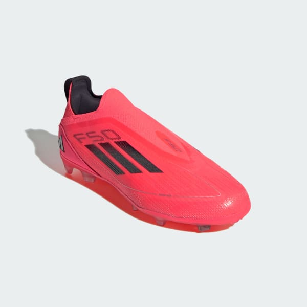 ruzová Kopačky F50 Pro Laceless Firm Ground Kids