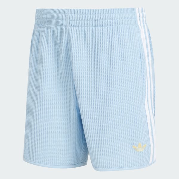 Blauw adidas Originals Waffle Knit Sprinter Short