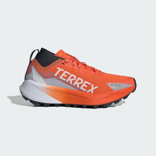 Orange Terrex Agravic GTX Trail Running Shoes