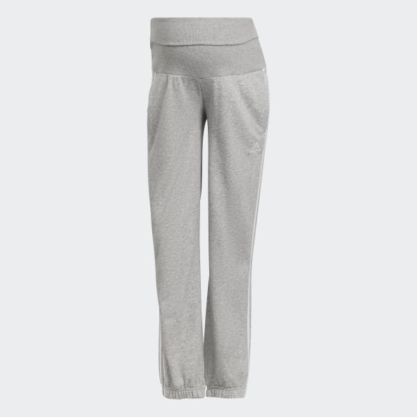 Grey Essentials Cotton 3-Stripes Pants (Maternity)