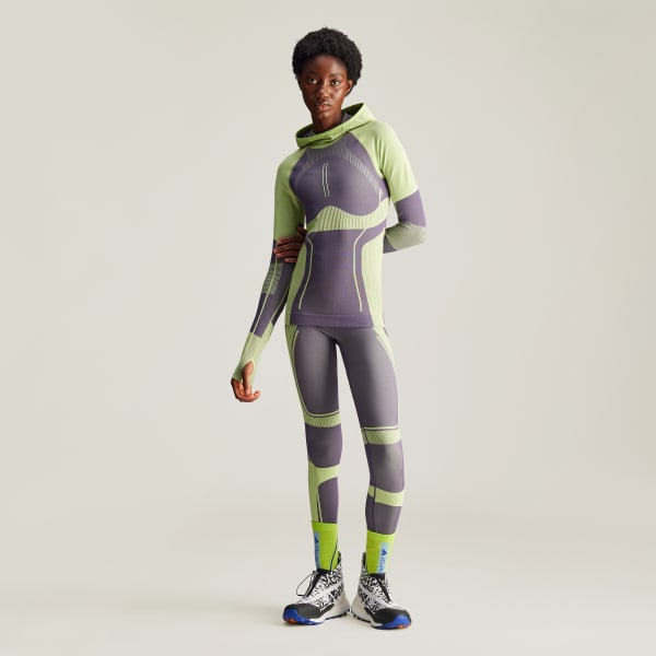 Purple adidas by Stella McCartney TrueNature Ski Seamless Leggings