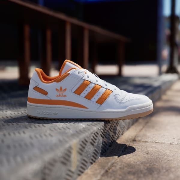 Orange and white adidas shoes shop