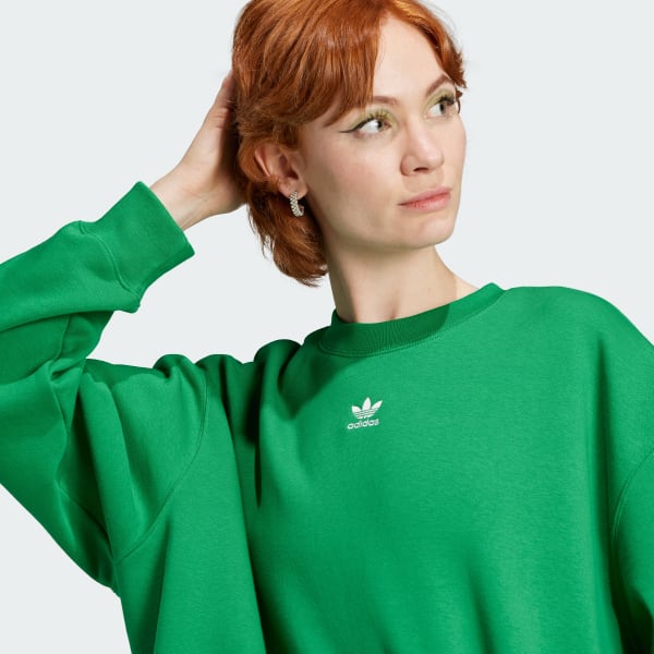adidas Adicolor Women\'s Crew Sweatshirt Green - adidas | Lifestyle | Essentials US