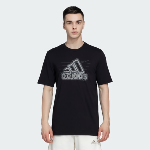 Black GROWTH BADGE OF SPORT TEE
