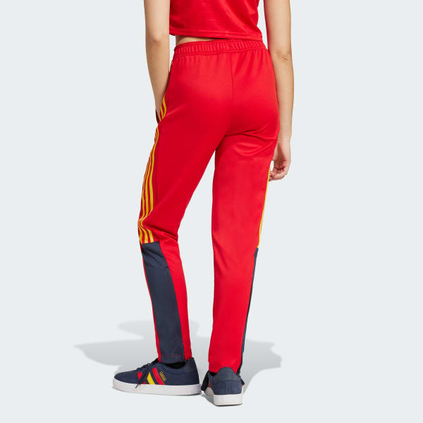 Rojo Pants Deportivos Tiro Cut 3 Franjas