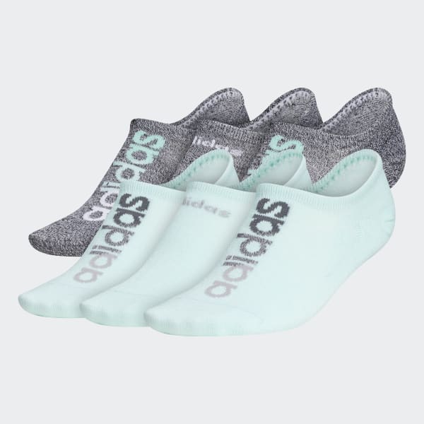 adidas Linear Superlite Super No Show Socks 6 Pairs Multicolor