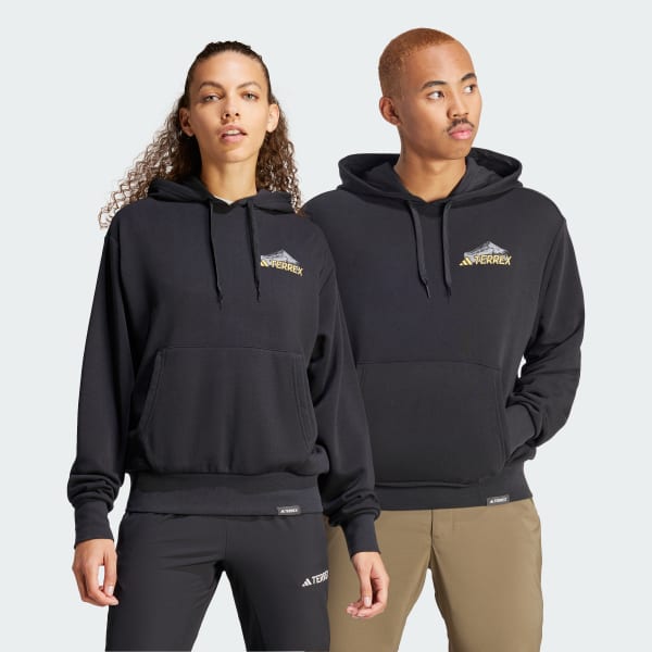 Preto Moletom Capuz Manga Longa Sportswear (Unissex)