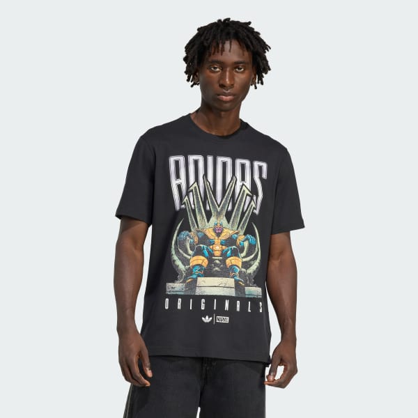 Negro Camiseta holgada Adidas_Marvel_Thanos