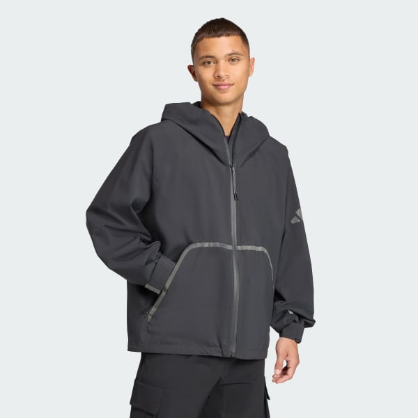 Schwarz MYSHELTER CLIMAPROOF Regenjacke