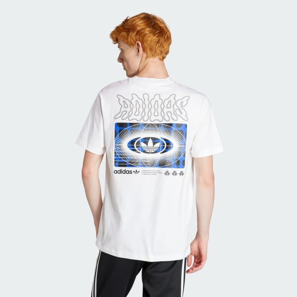 White adidas Rekive Graphic Tee