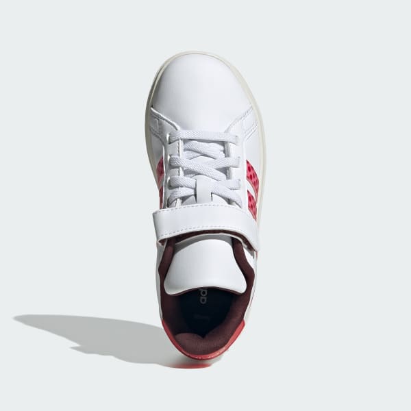 White Disney Minnie Mouse Grand Court 2.0 Shoes Kids