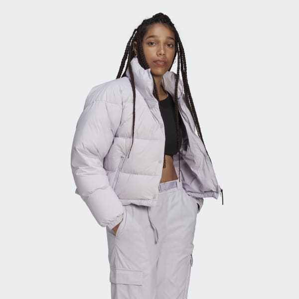 Purple Puffer Jacket V8826