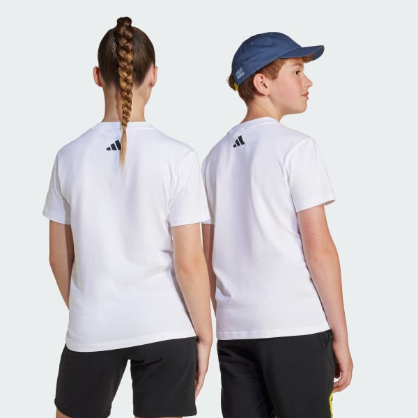 ホワイト adidas × Smileyworld グラフィック 半袖Tシャツ キッズ